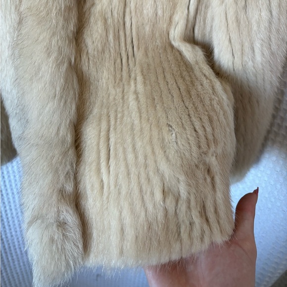 Vintage Mink Fur Coat Tan - Picture 3 of 13